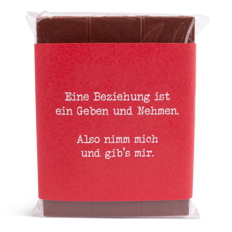 Schokolade "Nimm mich & gib's mir!"