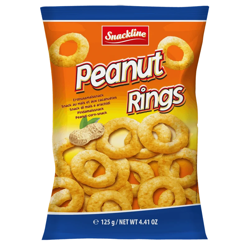 Snackline Peanut Rings Erdnussmaissnack 125g