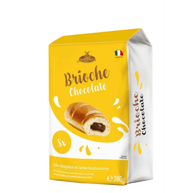 Meister Moulin Brioches mit Schokolade-Haselnusscremefüllung 280g