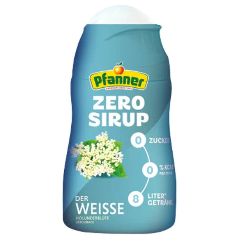 Pfanner Eistee Sirup Zero 1:140 Zitrone Holunder Pfirsich Wildkirsche 57ml