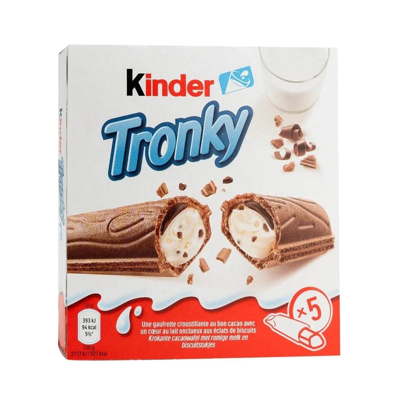 Kinder Tronky Kakaowaffel Milchcreme Schokolade 90g