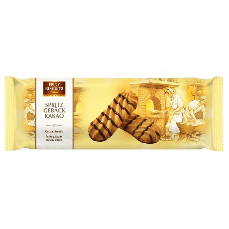 Feiny Biscuits Spritzgebäck Kakao 200g kakaofreie Schoko-Alternative