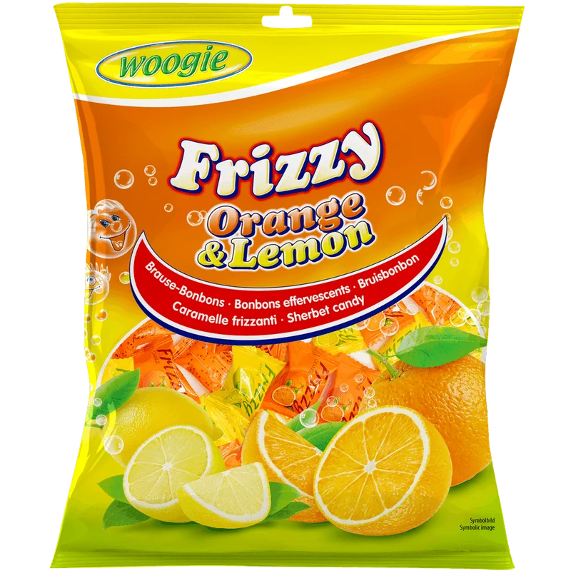 Woogie Bonbons Frizzy Orange & Lemon 170g