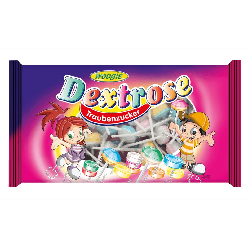 Woogie Dextrose Lollipops 400g
