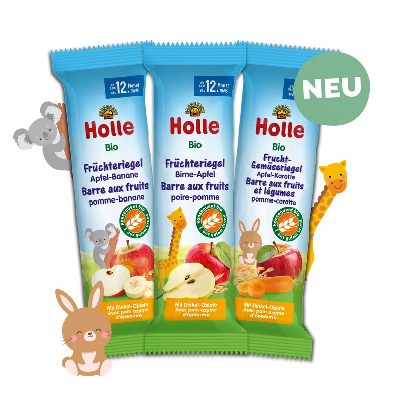 Bio-Früchteriegel/Frucht-Gemüseriegel Probierpack ab dem 12. Monat (6x25g)