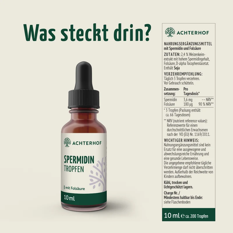 Spermidin B9 Tropfen (10ml)