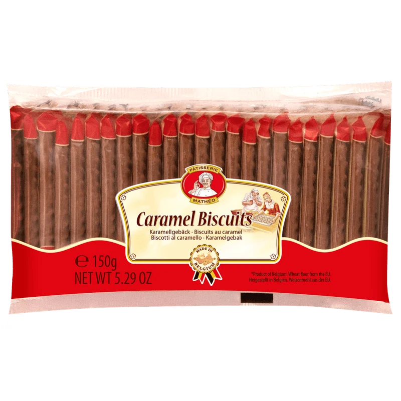 Pâtisserie Mathéo Caramel Biscuits 150g (25x6g)