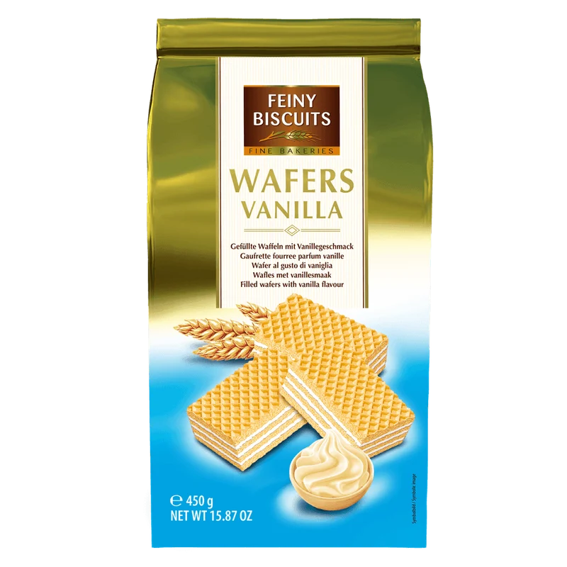 Feiny Biscuits Waffeln mit Cremefüllung und Vanillegeschmack 450g