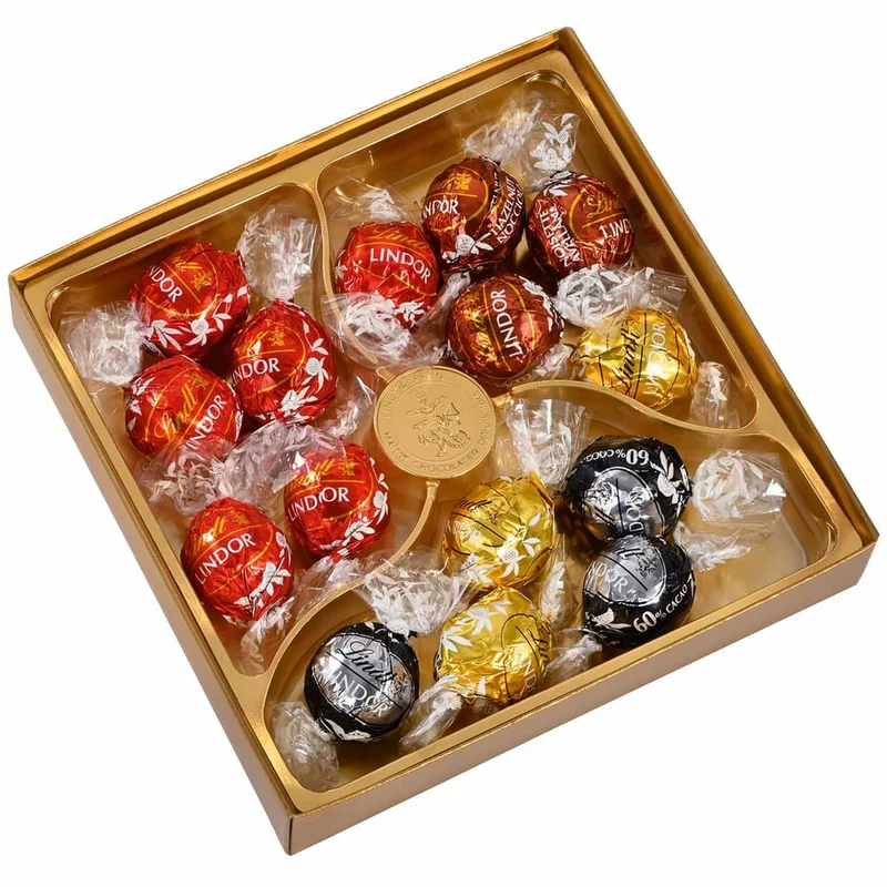 Lindt Lindor Kugeln Mischung Pralinen Schokolade Inhalt: 14 Stück, 187g