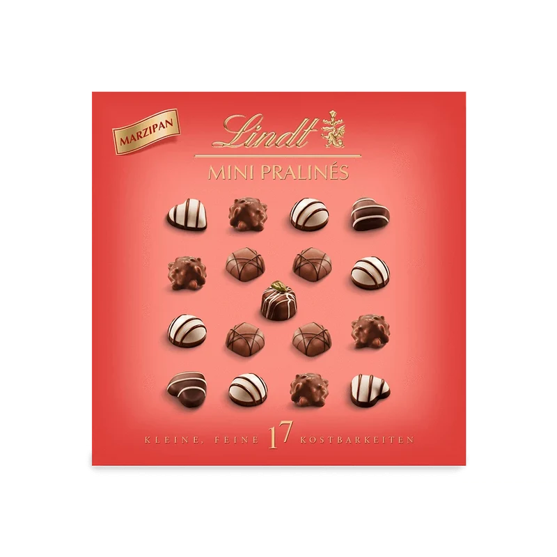 Lindt Mini Pralinés Marzipan 90g Pralinen Geschenkbox