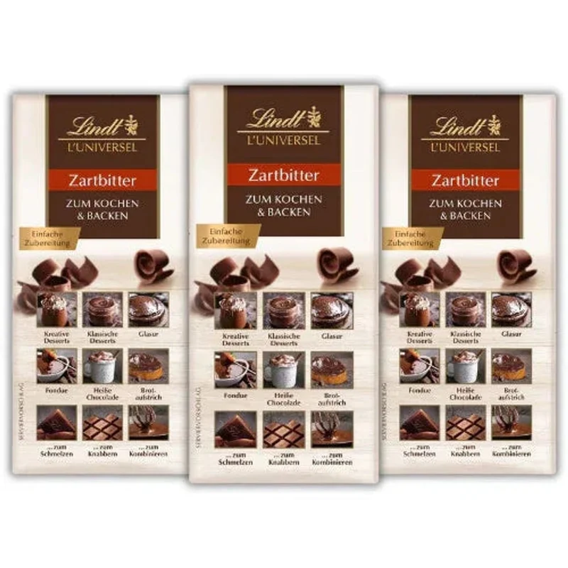 Lindt L'Universel Zartbitter 3x 200g