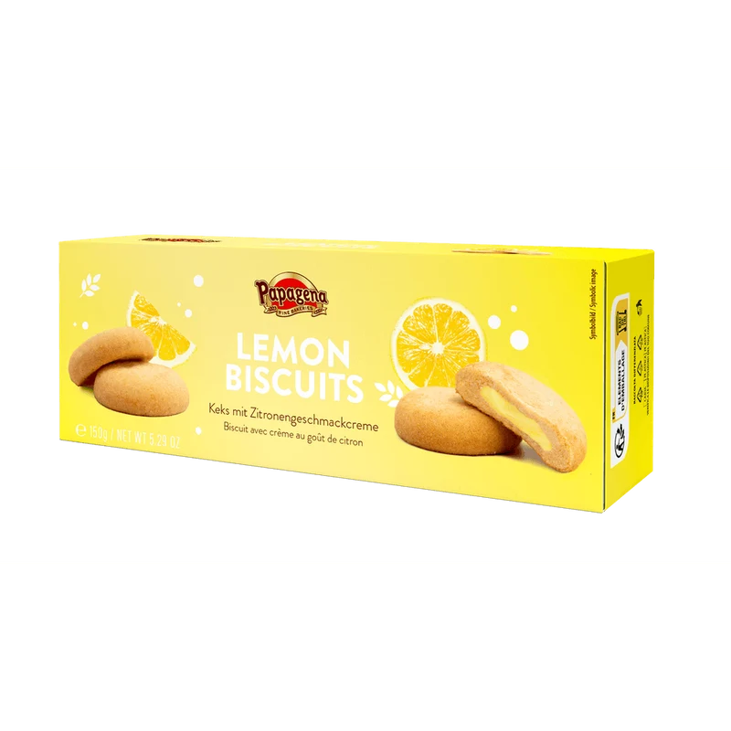 Papagena Biscuits mit Zitronencremefüllung 150g