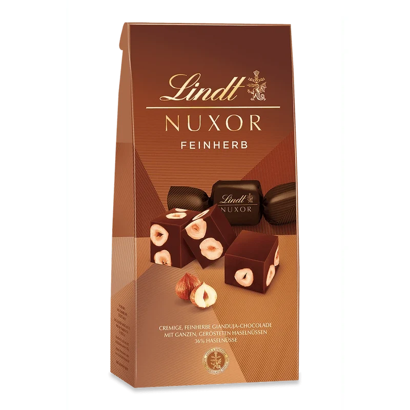 Lindt Nuxor Gianduja Feinherb Schokolade mit Haselnüssen 103g