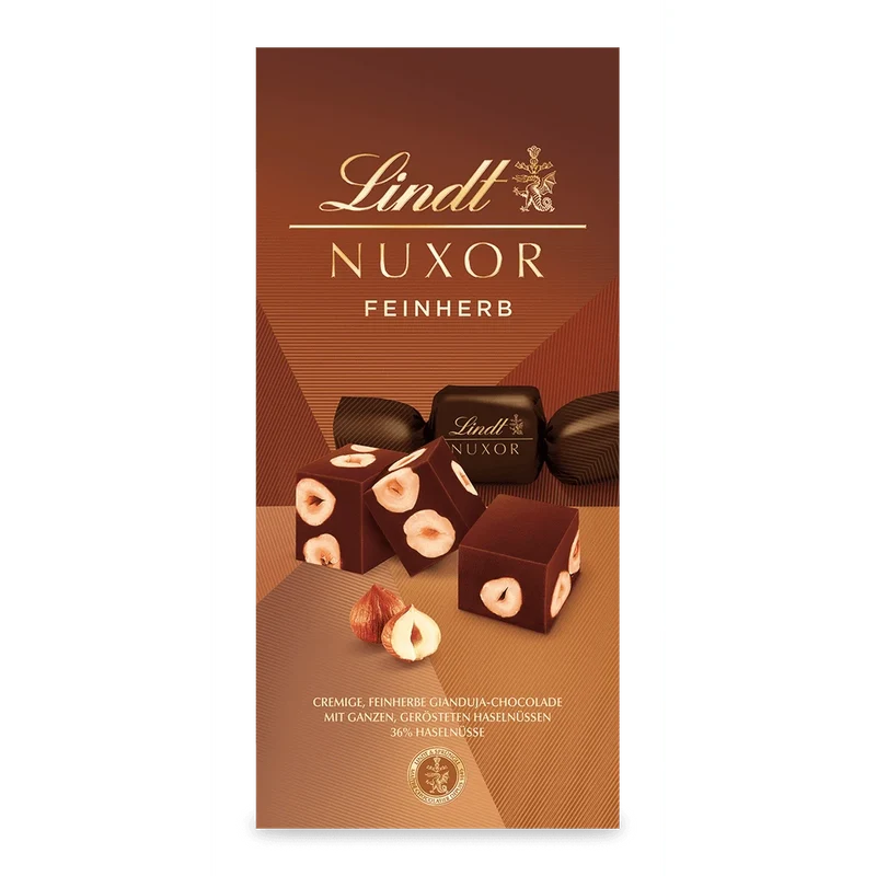 Lindt Nuxor Gianduja Feinherb Schokolade mit Haselnüssen 103g