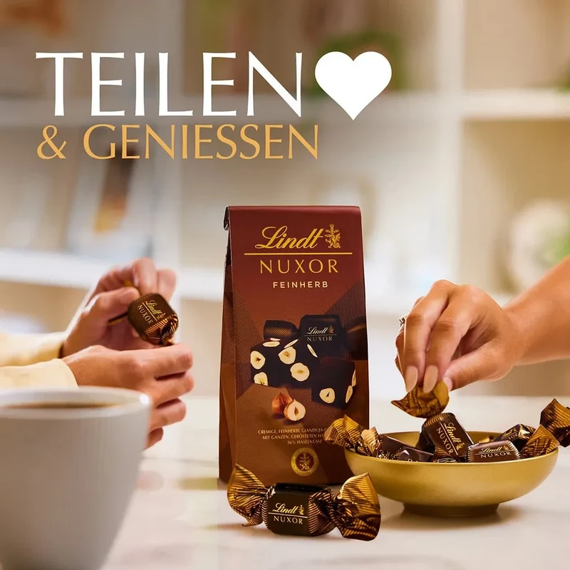 Lindt Nuxor Gianduja Feinherb Schokolade mit Haselnüssen 103g