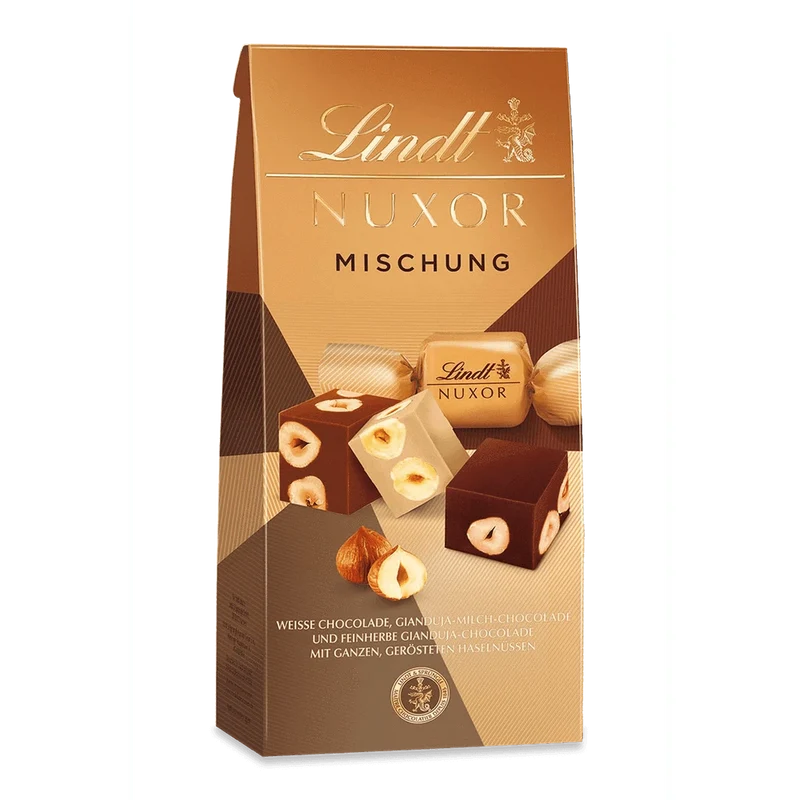 Lindt Nuxor Gianduja Mischung Schokolade mit Haselnüssen 103g