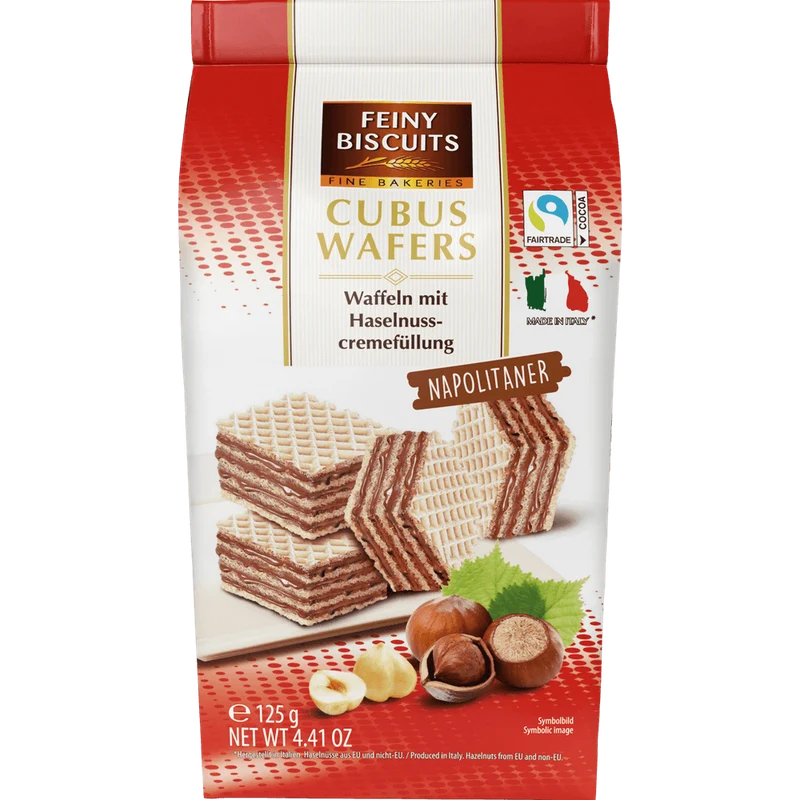 Feiny Biscuits Cubus Wafers Napolitaner 125g
