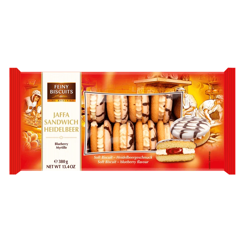 Feiny Biscuits Jaffa Sandwich Sahne-Heidelbeere 380g kakaofreie