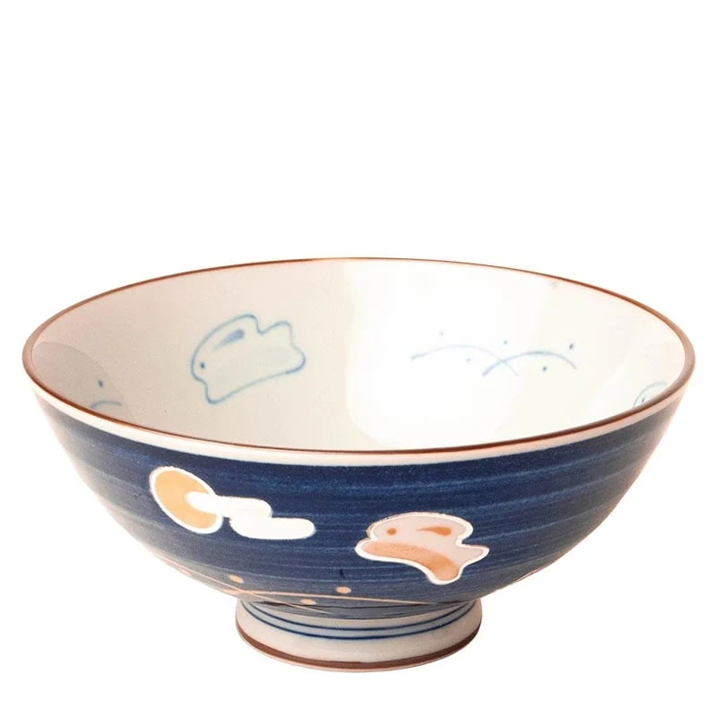Reis- und Suppenschale japanisch Hase & Mond 14cm
