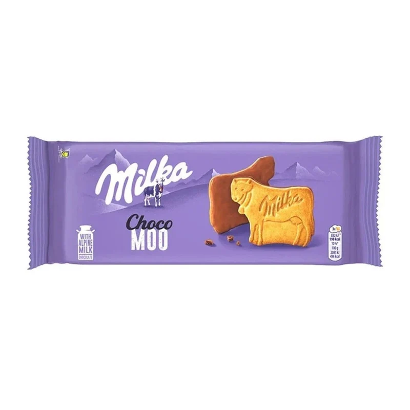 Milka Choco Moo Kekse Alpenmilch Schokolade 120g Kuhform