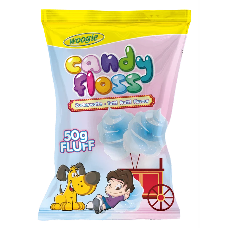 Woogie Zuckerwatte Tutti Frutti Geschmack 50g