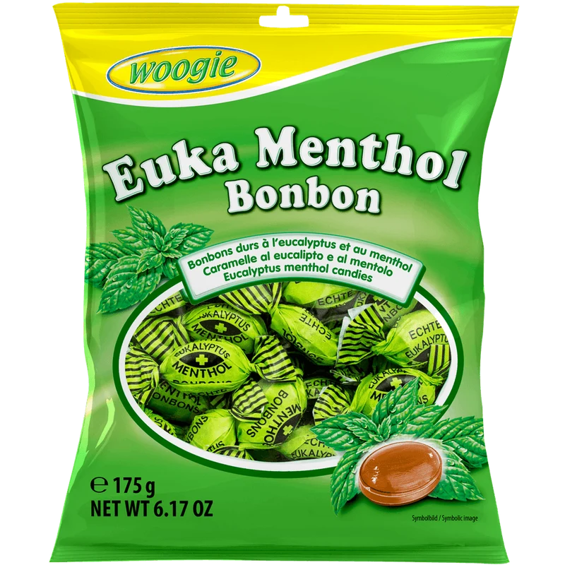 Woogie Bonbons Euka Menthol 175g