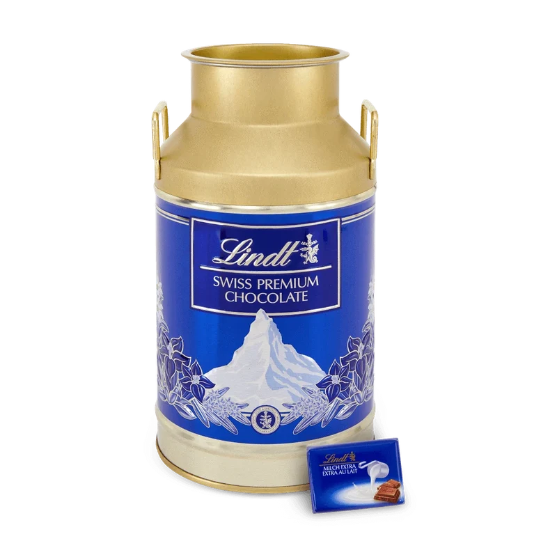 Lindt Milchkanne 350g Napolitains Milch & Milch-Nuss Geschenkdose