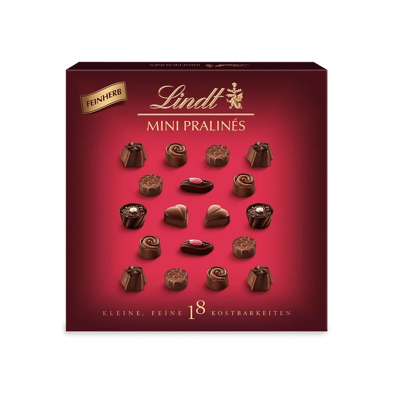 Lindt Mini Pralinés Noirs 90g Feinherbe Pralinen Geschenkbox