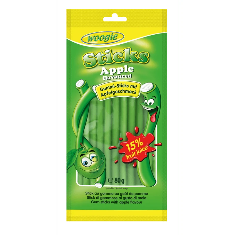 Woogie Apple Sticks mit Füllung 2x 80g