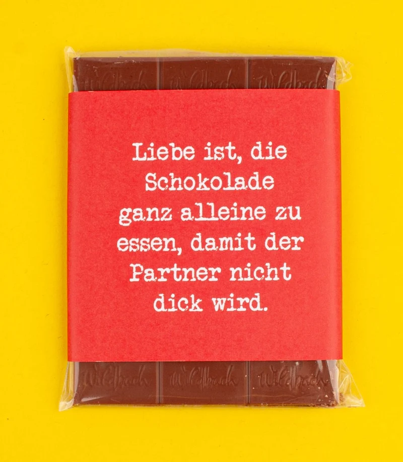 Schokolade "Nicht dick wird!"