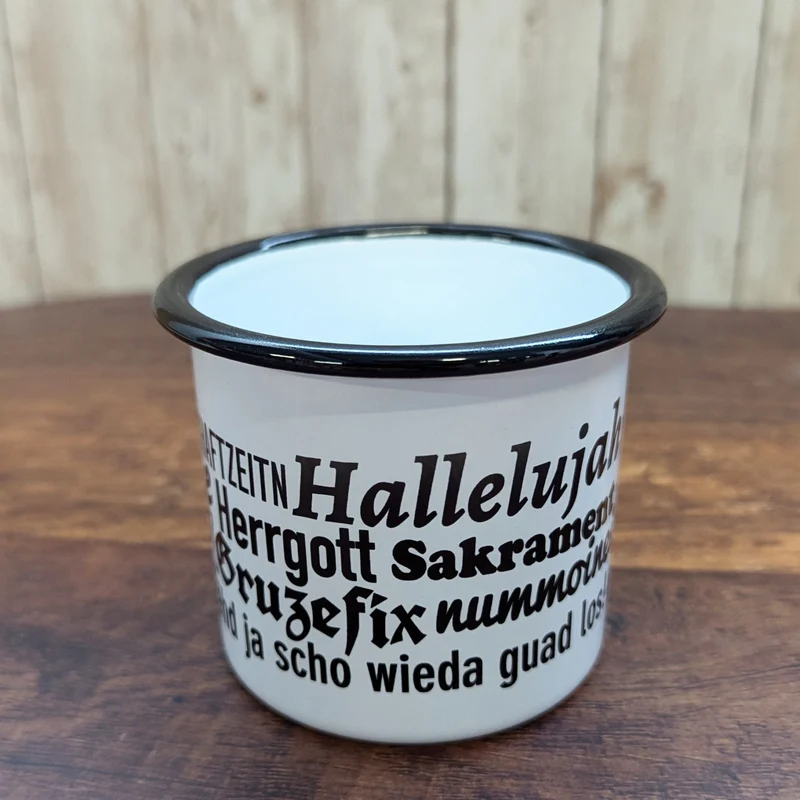 Emaille-Haferl "Hallelujah"