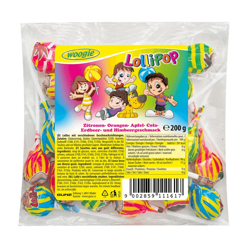 Woogie Lollipops Mix 200g