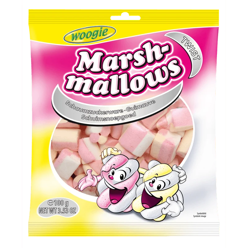 Woogie Marshmallows Twist 100g