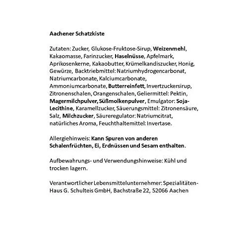 Lambertz Gebäckmischung Aachener Schatzkiste Metalltruhe 2kg