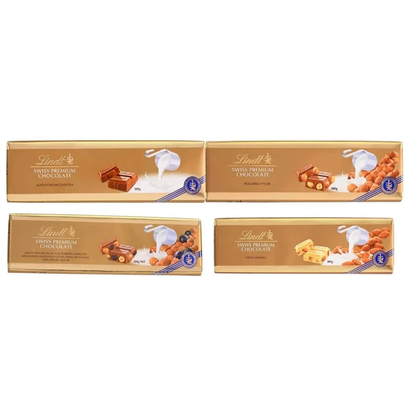 Lindt Schokolade Weiße Mandel Tafel 300g Weiße Schokolade mit gerösteten Mandeln