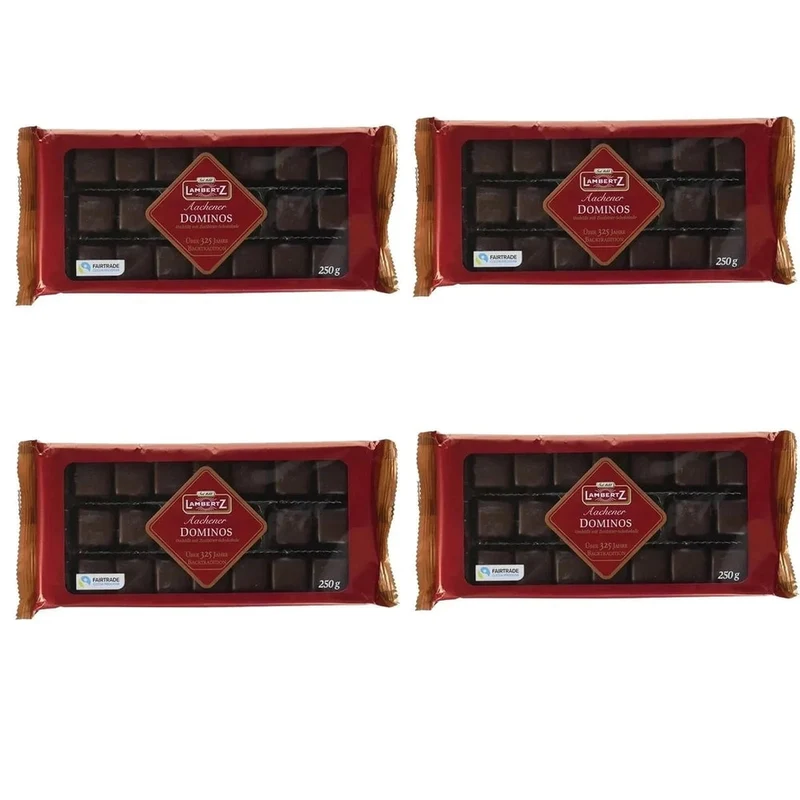 Lambertz Aachener Dominos Zartbitter doppelt gefüllt 4x250g