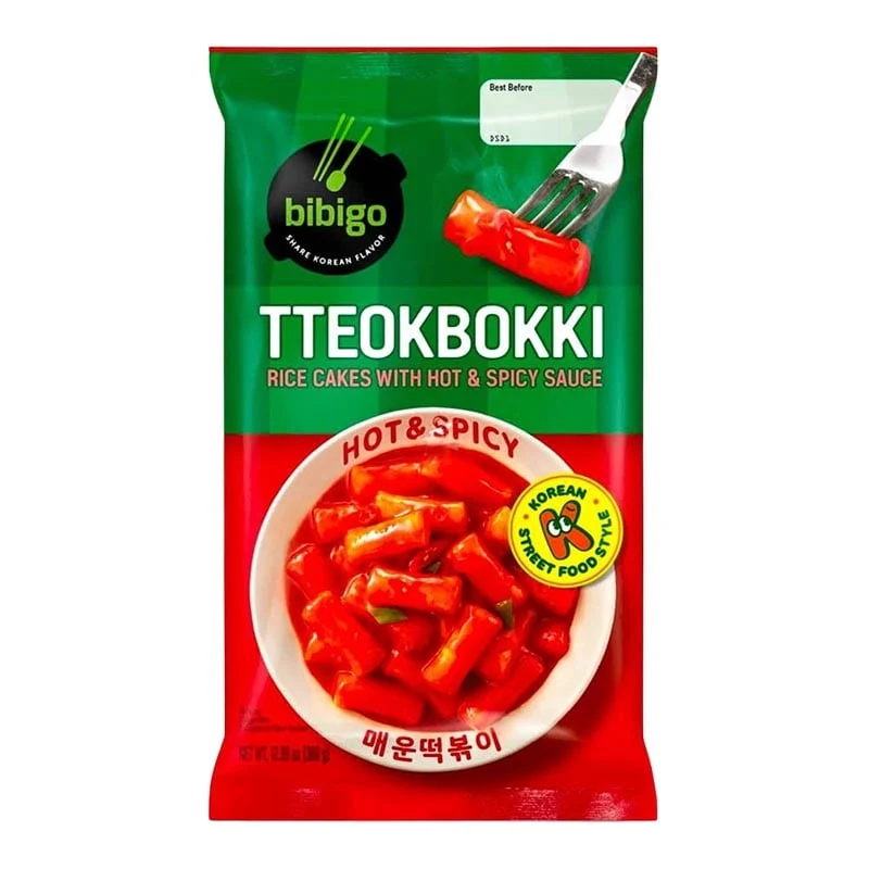 Instant Rice Cakes Scharf & Würzig Tteokbokki Bibigo 2er-Pack 360g