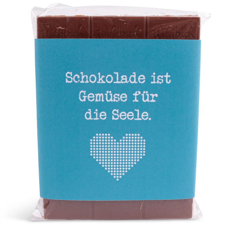 Schokolade "Gemüse für die Seele"