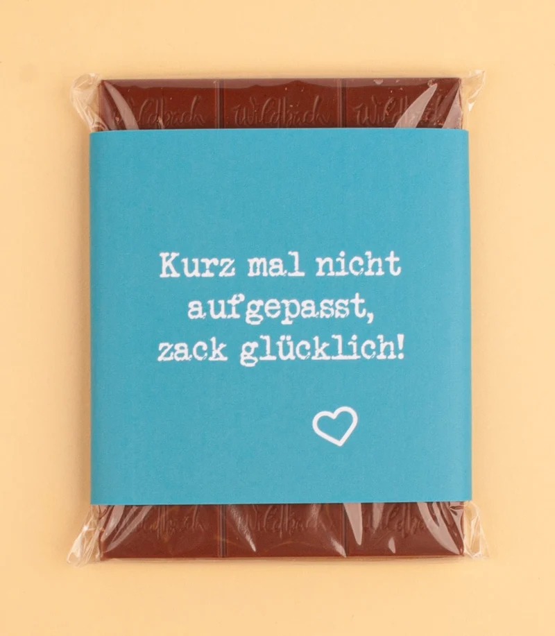 Schokolade "Zack glücklich!"