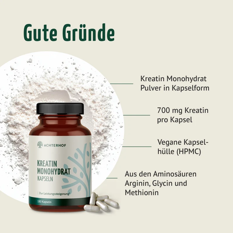 Creatine Monohydrate (180 Kapseln)