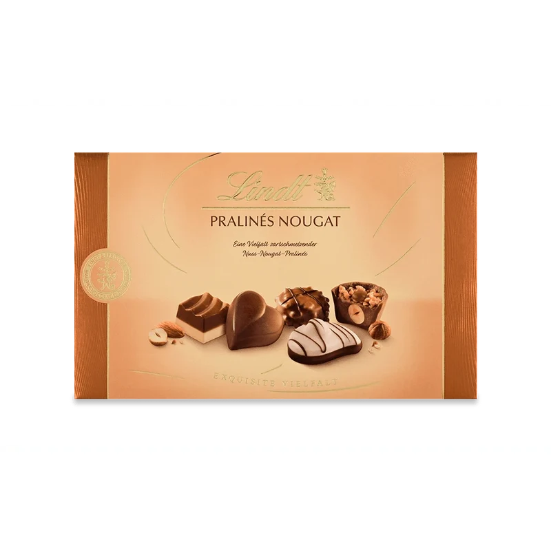 Lindt Pralinés Nougat Pralinenmischung 125g Geschenkpackung
