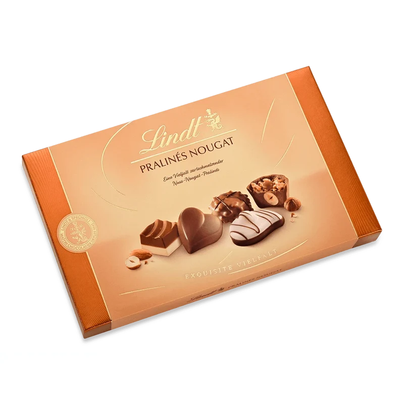 Lindt Pralinés Nougat Pralinenmischung 125g Geschenkpackung