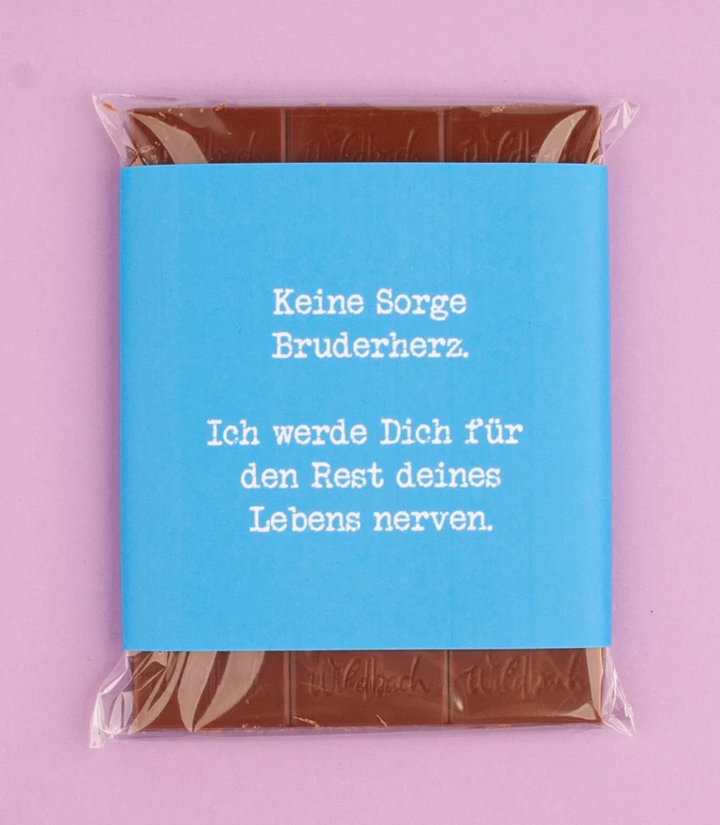 Schokolade "Bruderherz"