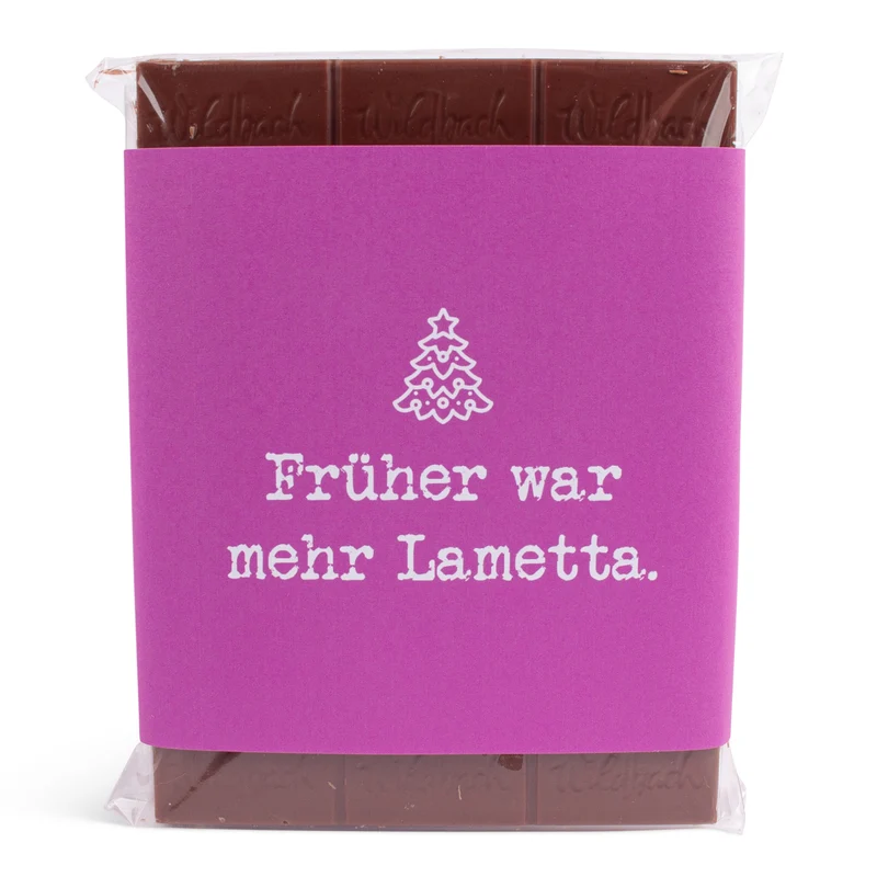 Schokolade "Früher war mehr Lametta"