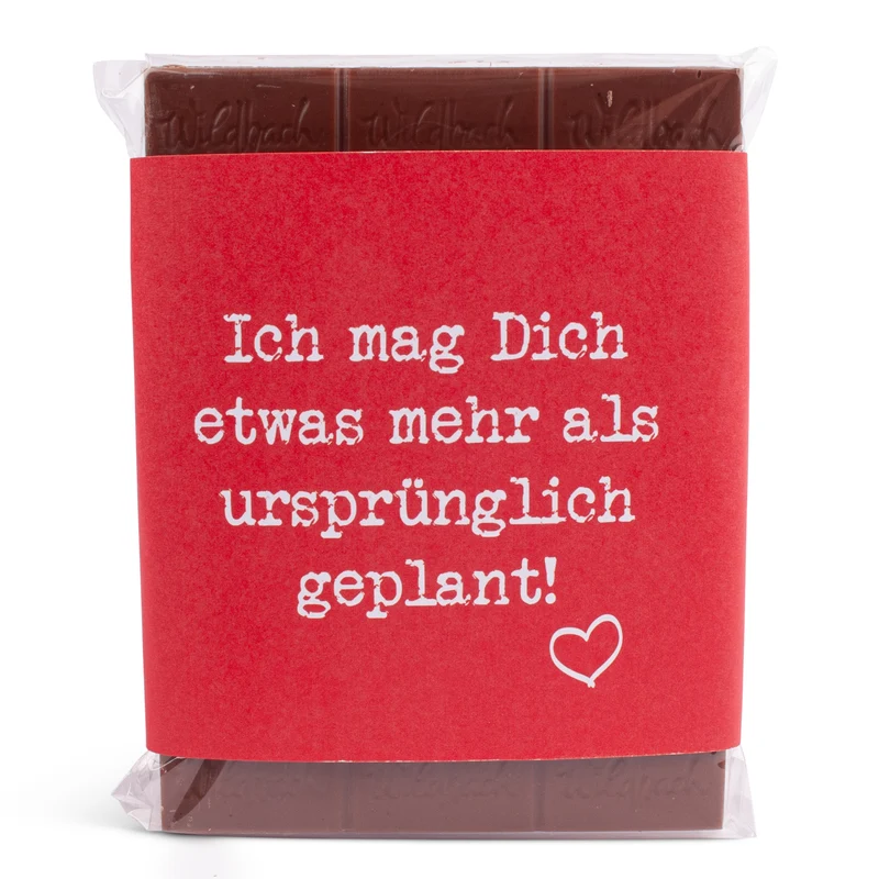 Schokolade "Ich mag Dich etwas mehr"