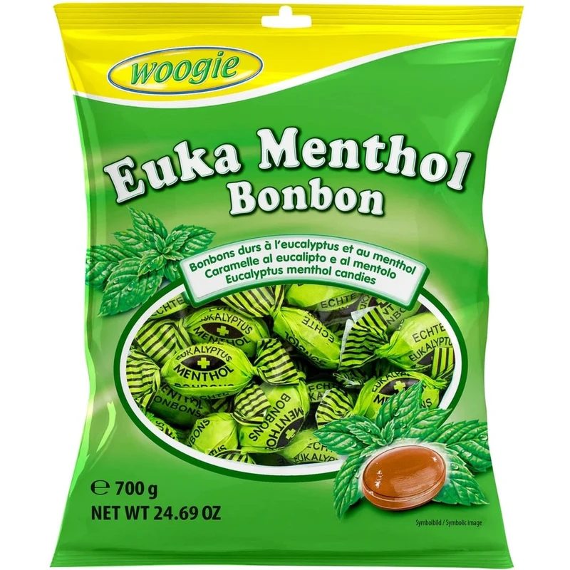 Woogie Bonbons Euka Menthol Eukalyptus Bonbons 700g