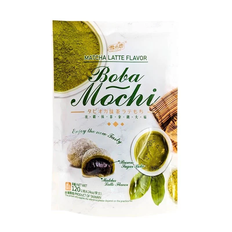 Mochi mit Boba-Matcha-Latte 120g