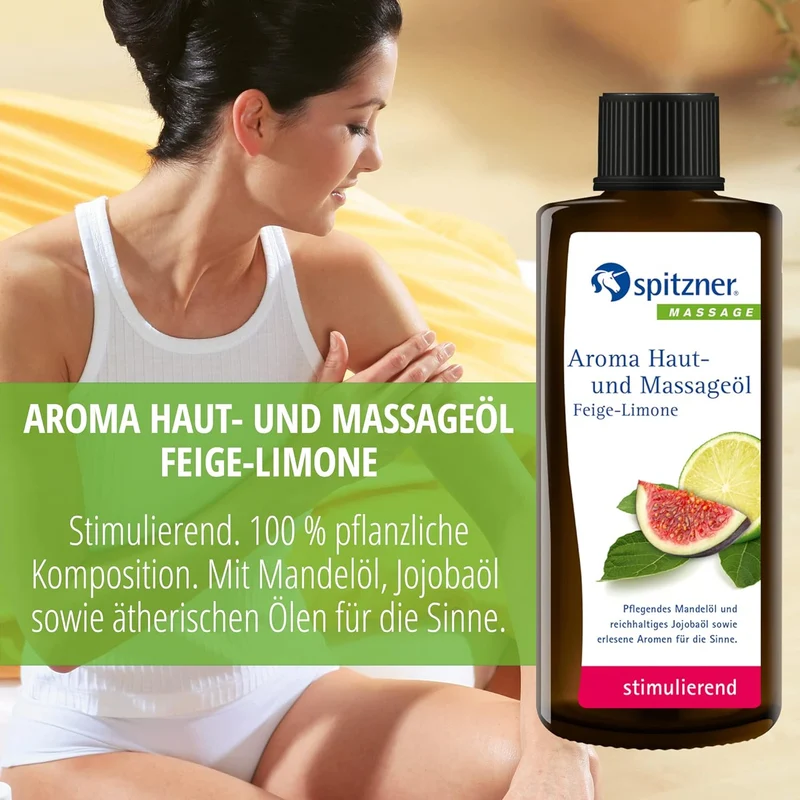 Aroma Haut- und Massageöl Feige-Limone (190ml)