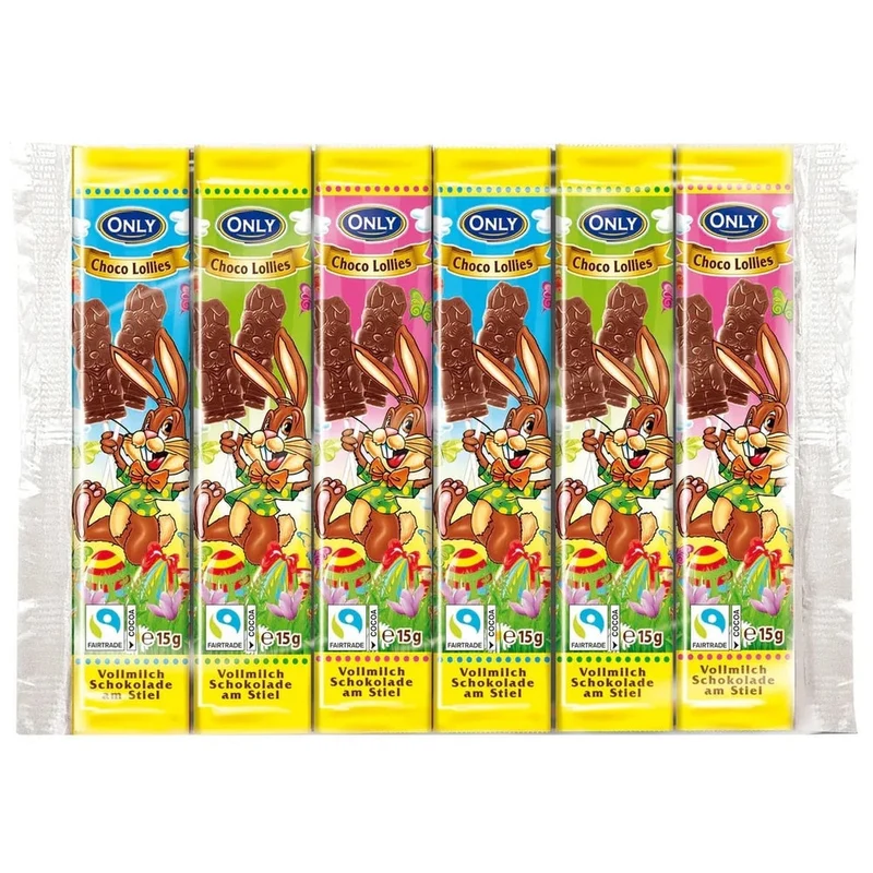 Only Vollmilch Schokolollies am Stiel 6x15g 90g