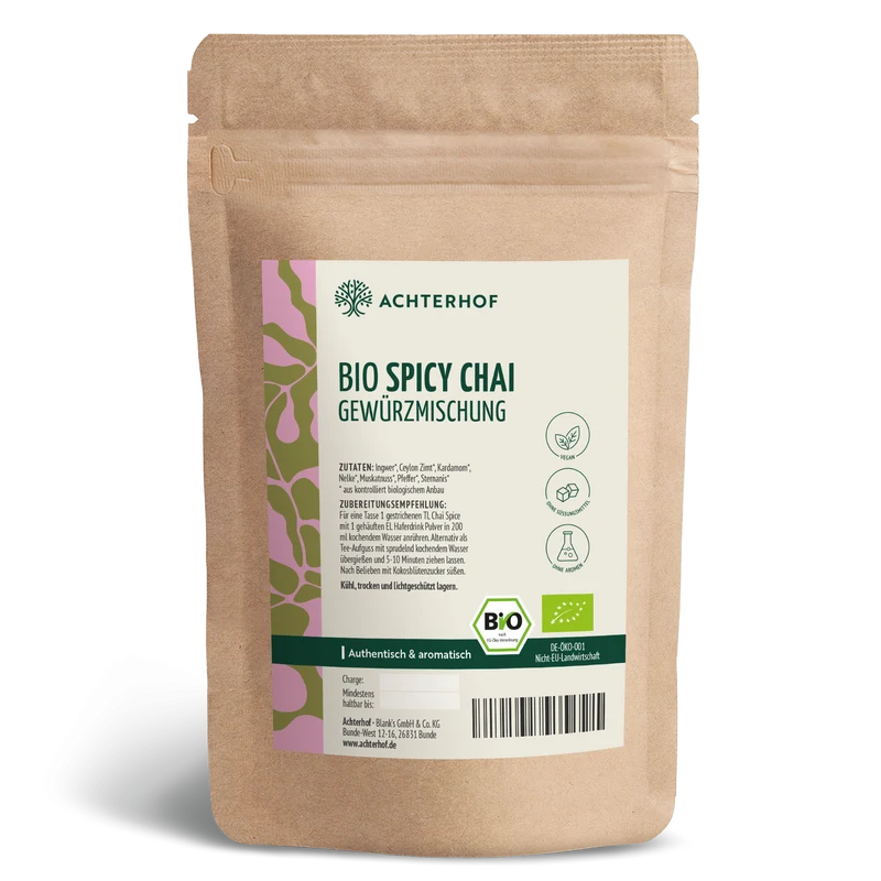 Bio Spicy Chai Gewürzmischung – zuckerfrei (100g)
